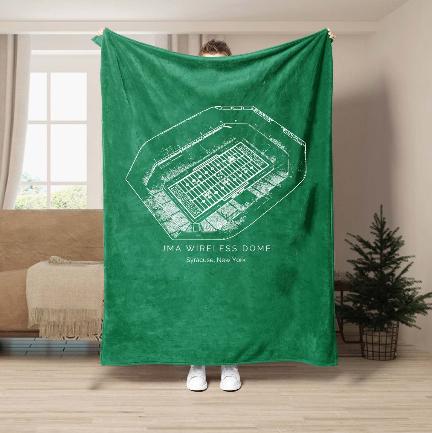 JMA Wireless Dome Stadium  - College Football Blanket