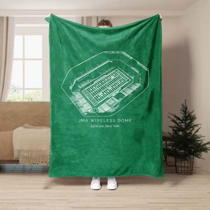 JMA Wireless Dome Stadium  - College Football Blanket