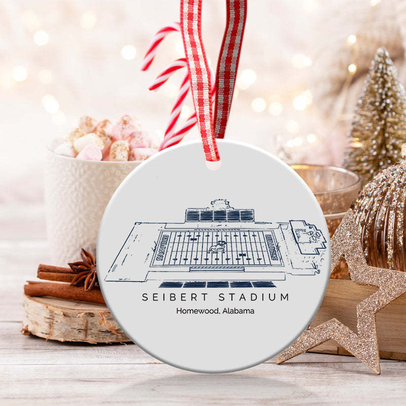 Seibert Stadium College Football Ceramic Christmas Ornament