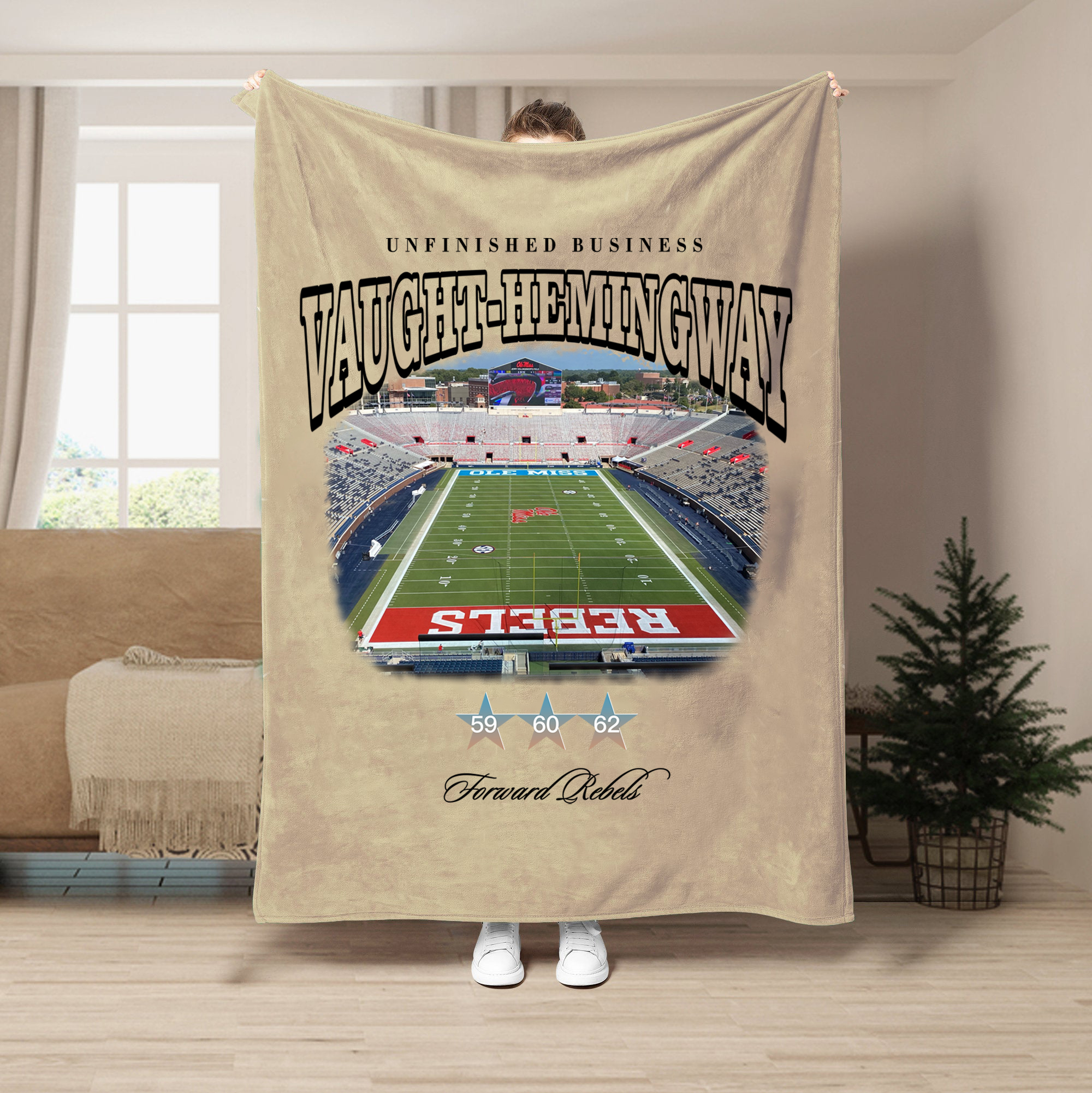 Unfinished Business Blanket-Vaught-Hemingway Stadium