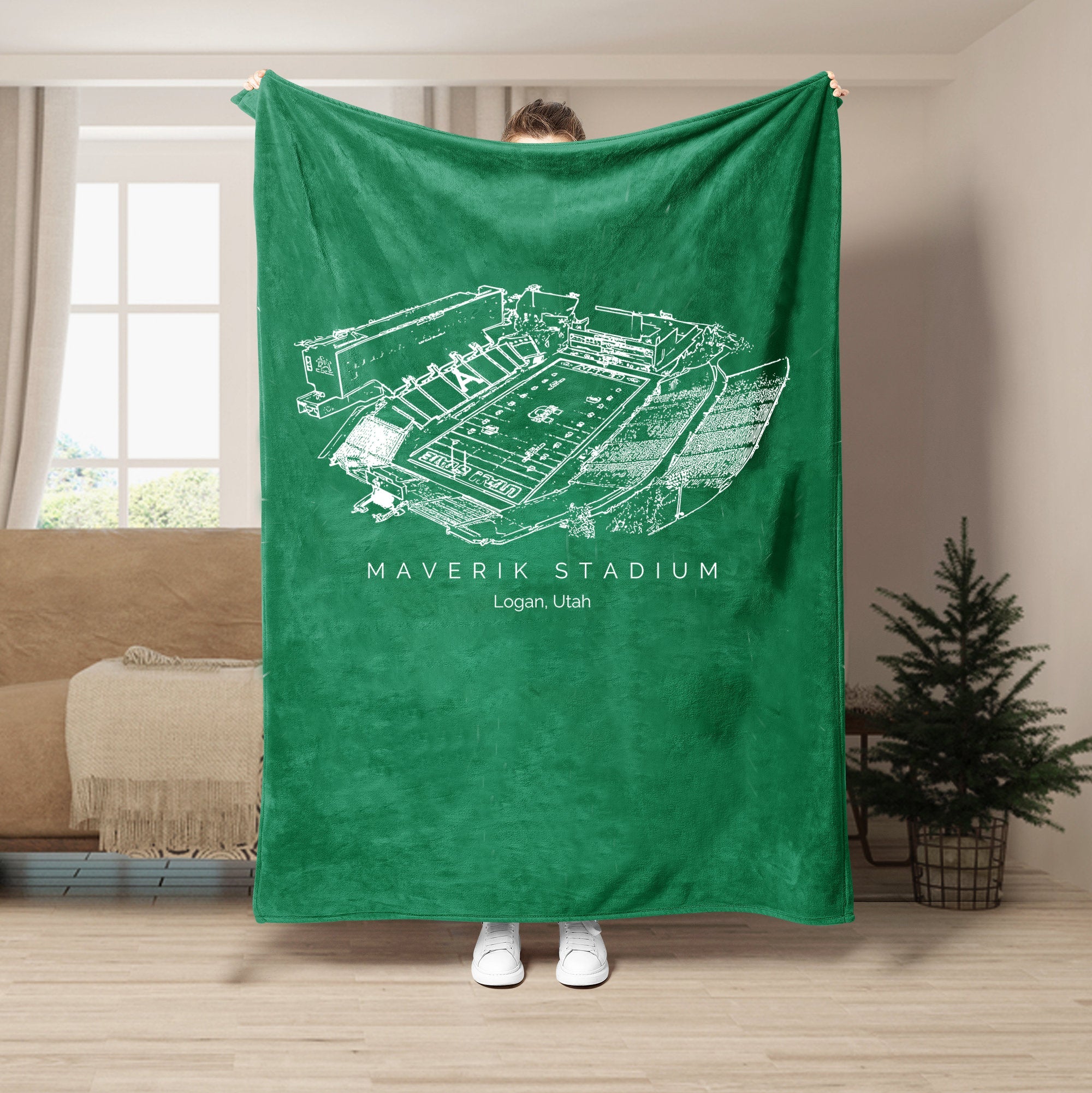 Maverik Stadium - College Football Blanket