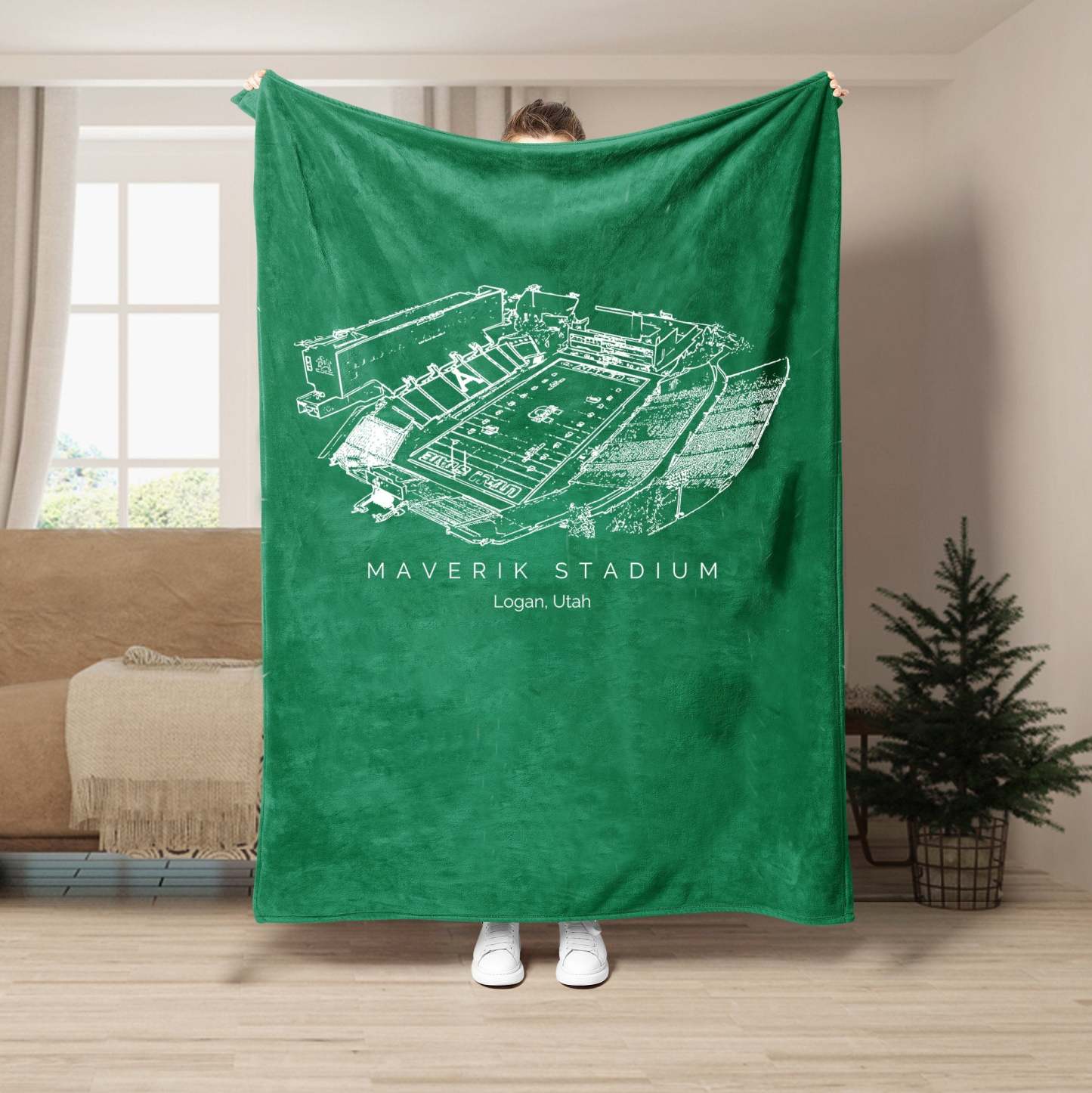 Maverik Stadium - College Football Blanket