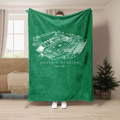 Maverik Stadium - College Football Blanket