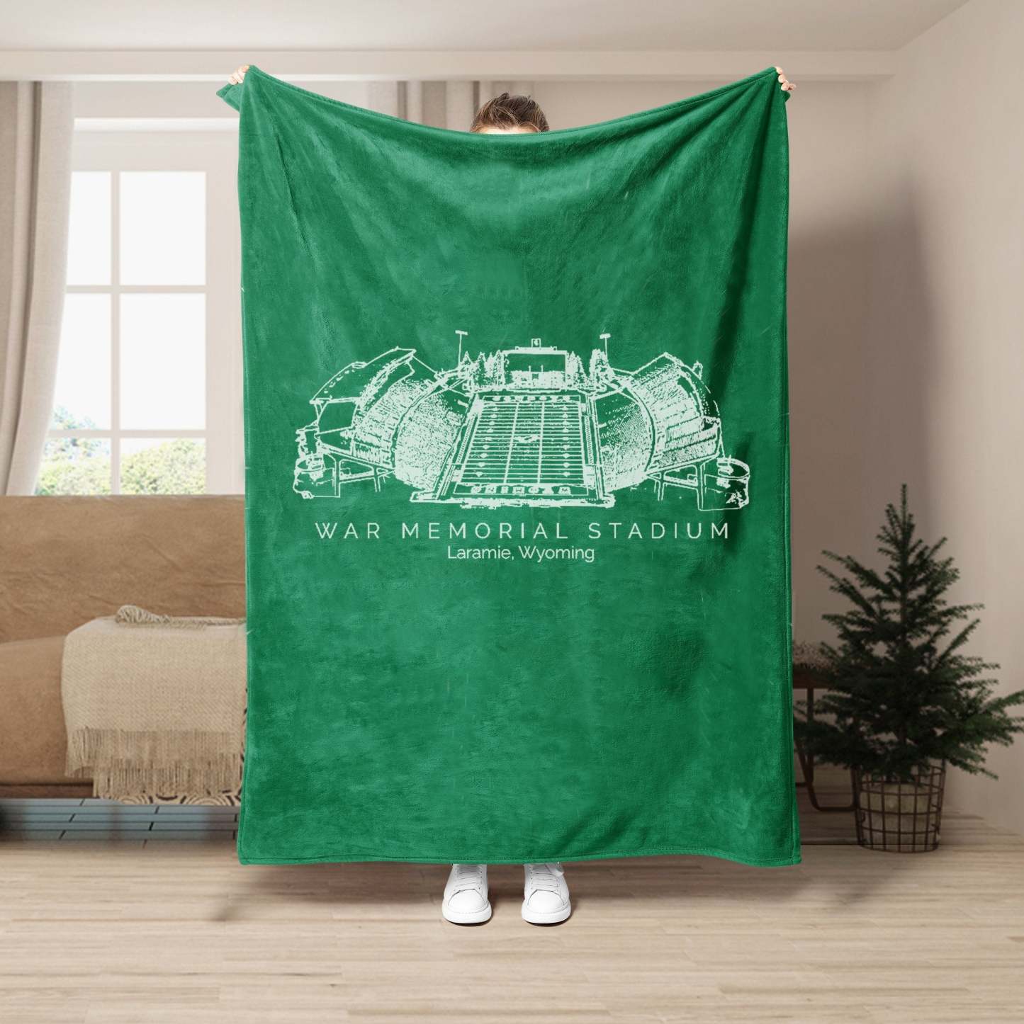 War Memorial Stadium - College Football Blanket