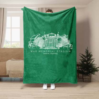 War Memorial Stadium - College Football Blanket