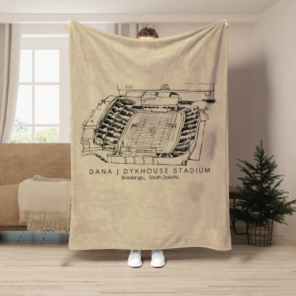 Dana J Dykhouse Stadium - South Dakota State Jackrabbits football,College Football Blanket