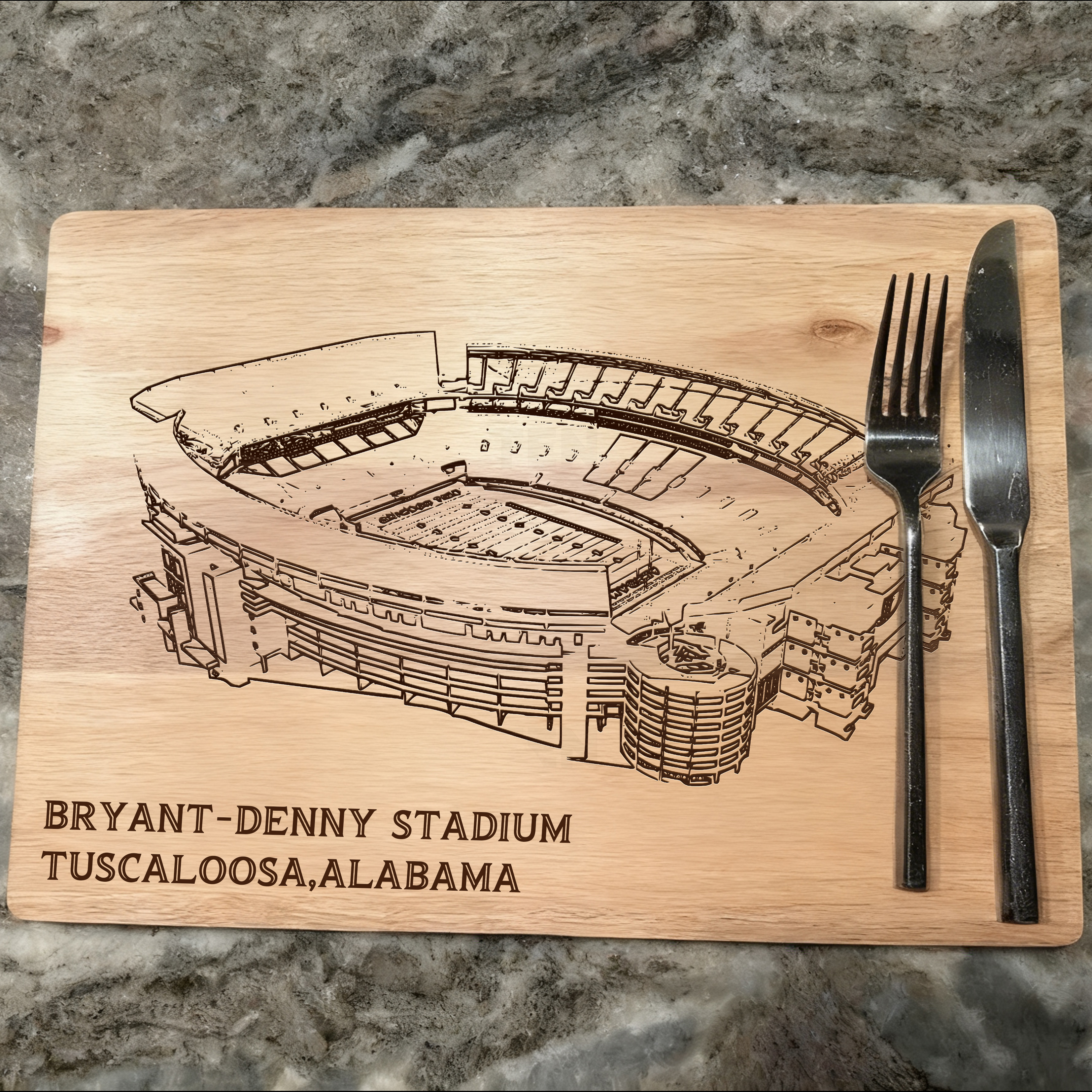 Bryant-Denny Stadium Cutting Board