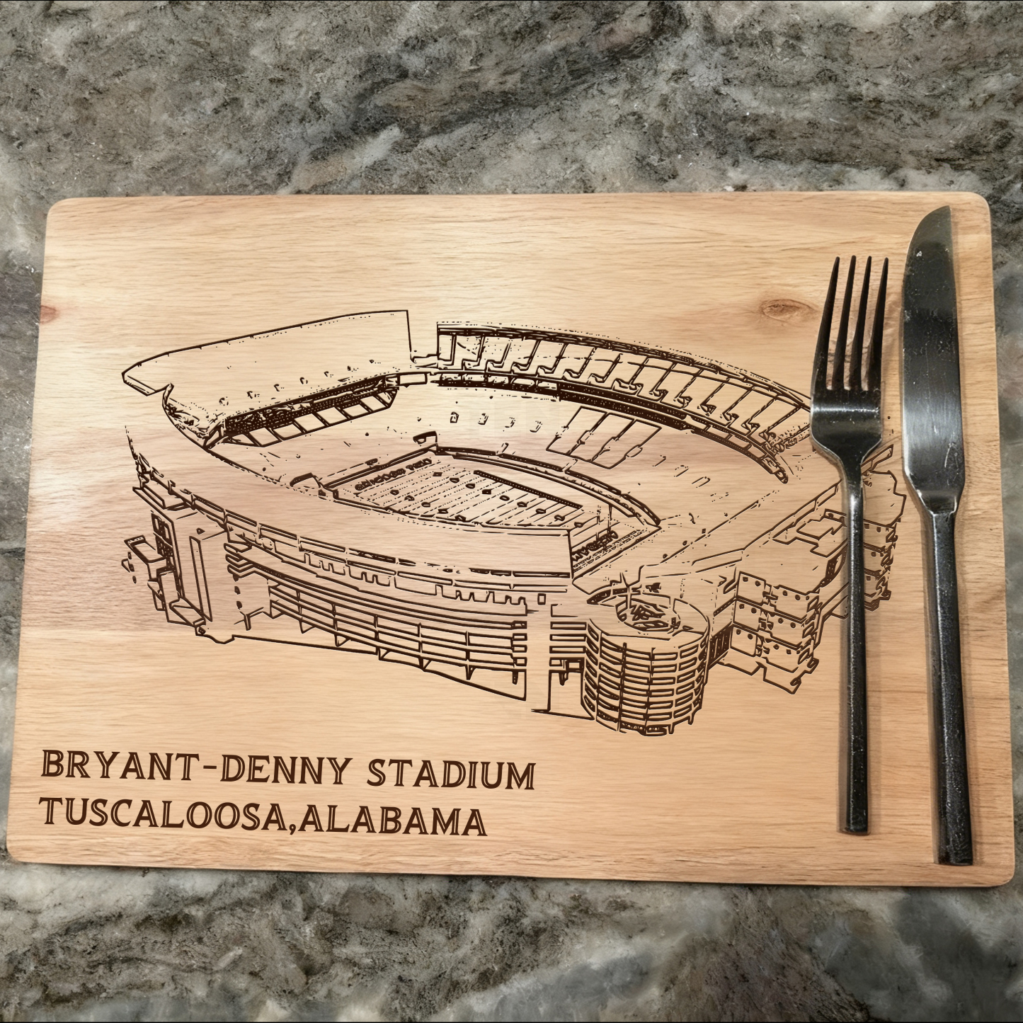 Bryant-Denny Stadium Cutting Board