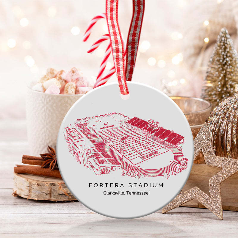 Fortera Stadium College Football Ceramic Christmas Ornament