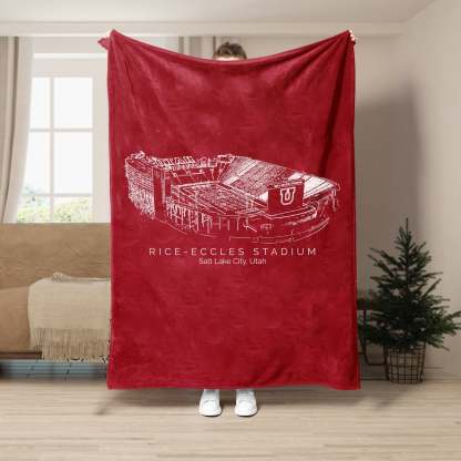 Rice–Eccles Stadium - College Football Blanket