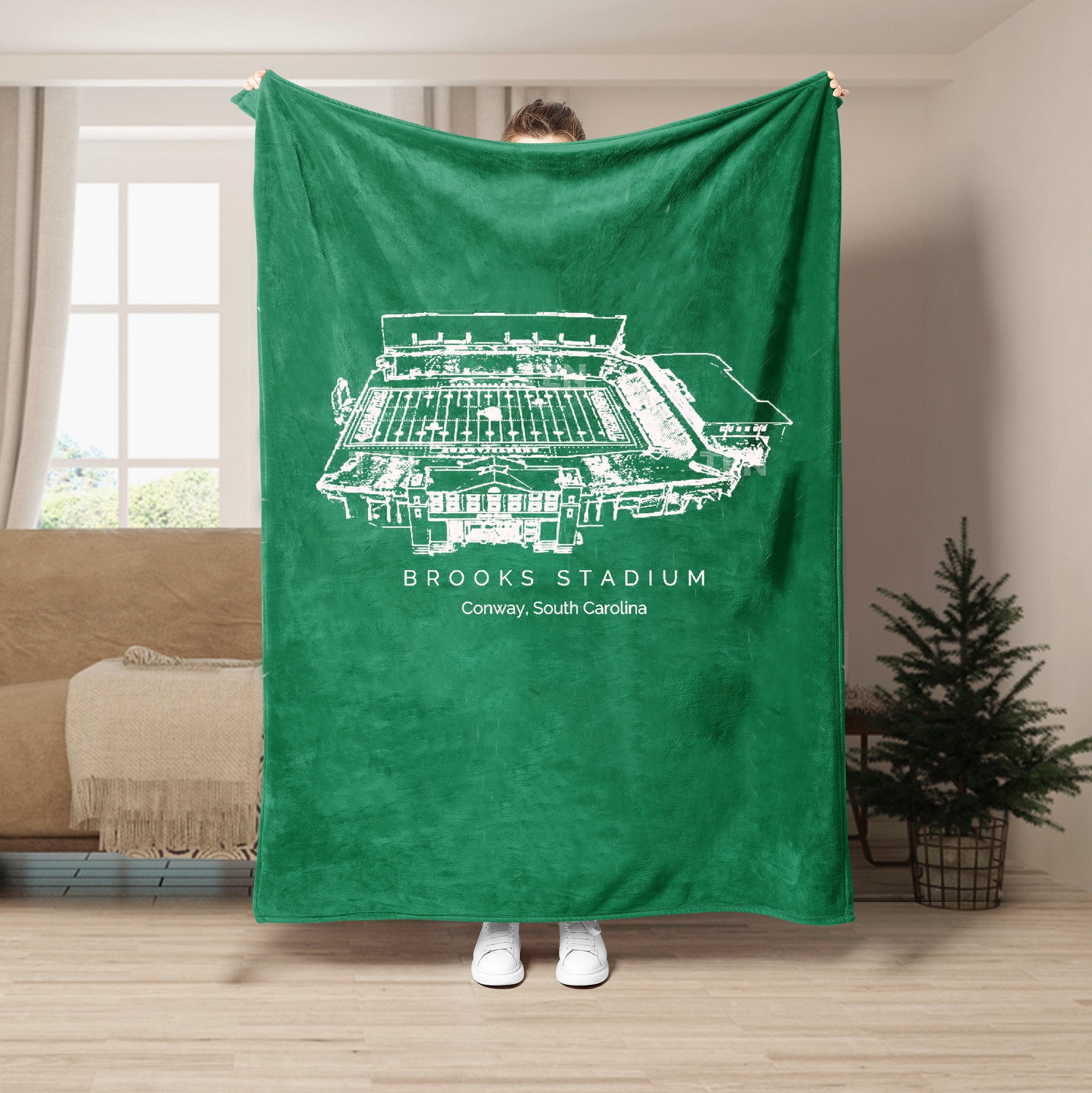 Brooks Stadium - College Football Blanket