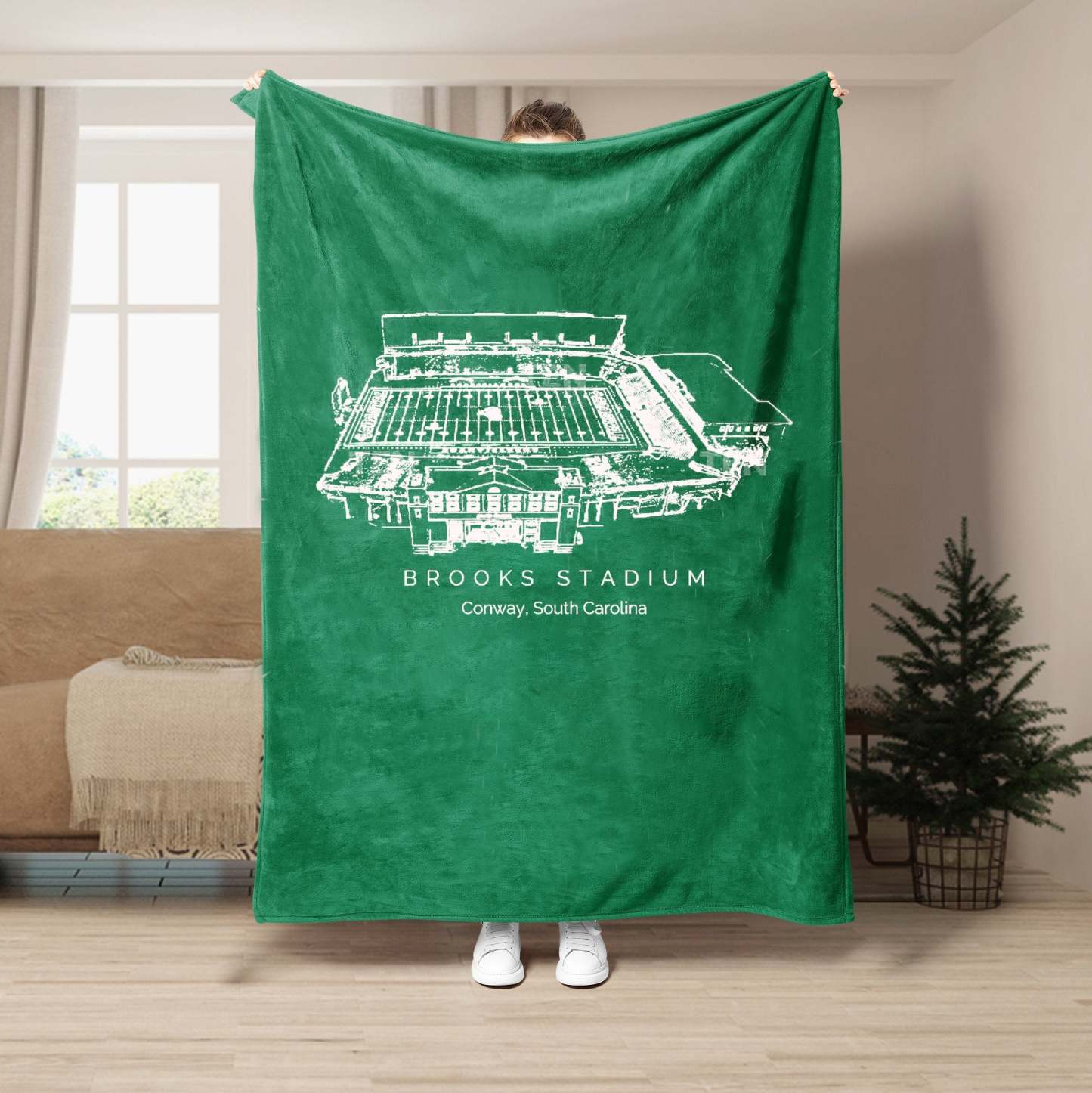 Brooks Stadium - College Football Blanket