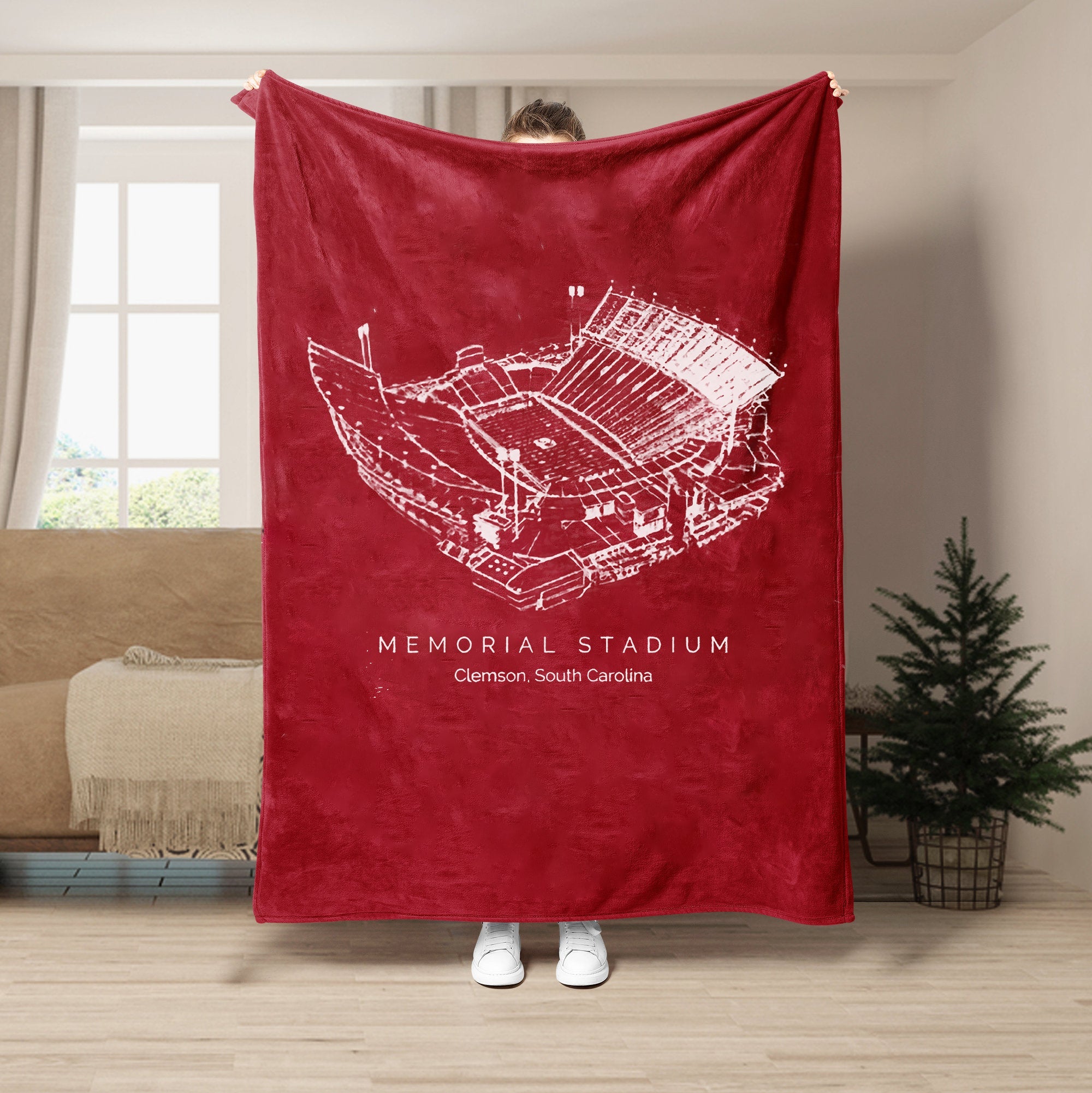 Memorial Stadium (Clemson) - College Football Blanket