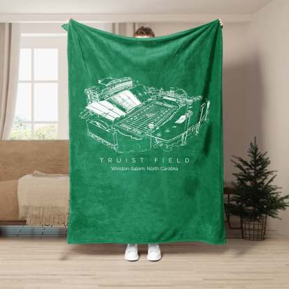Truist Field Stadium - College Football Blanket