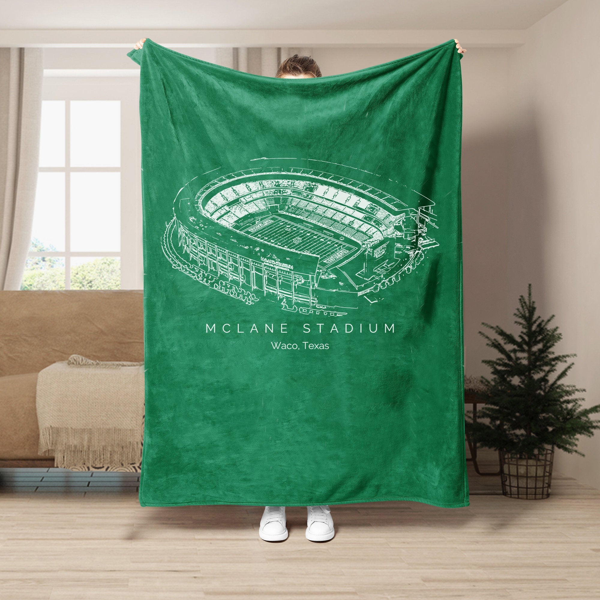 McLane Stadium- College Football Blanket
