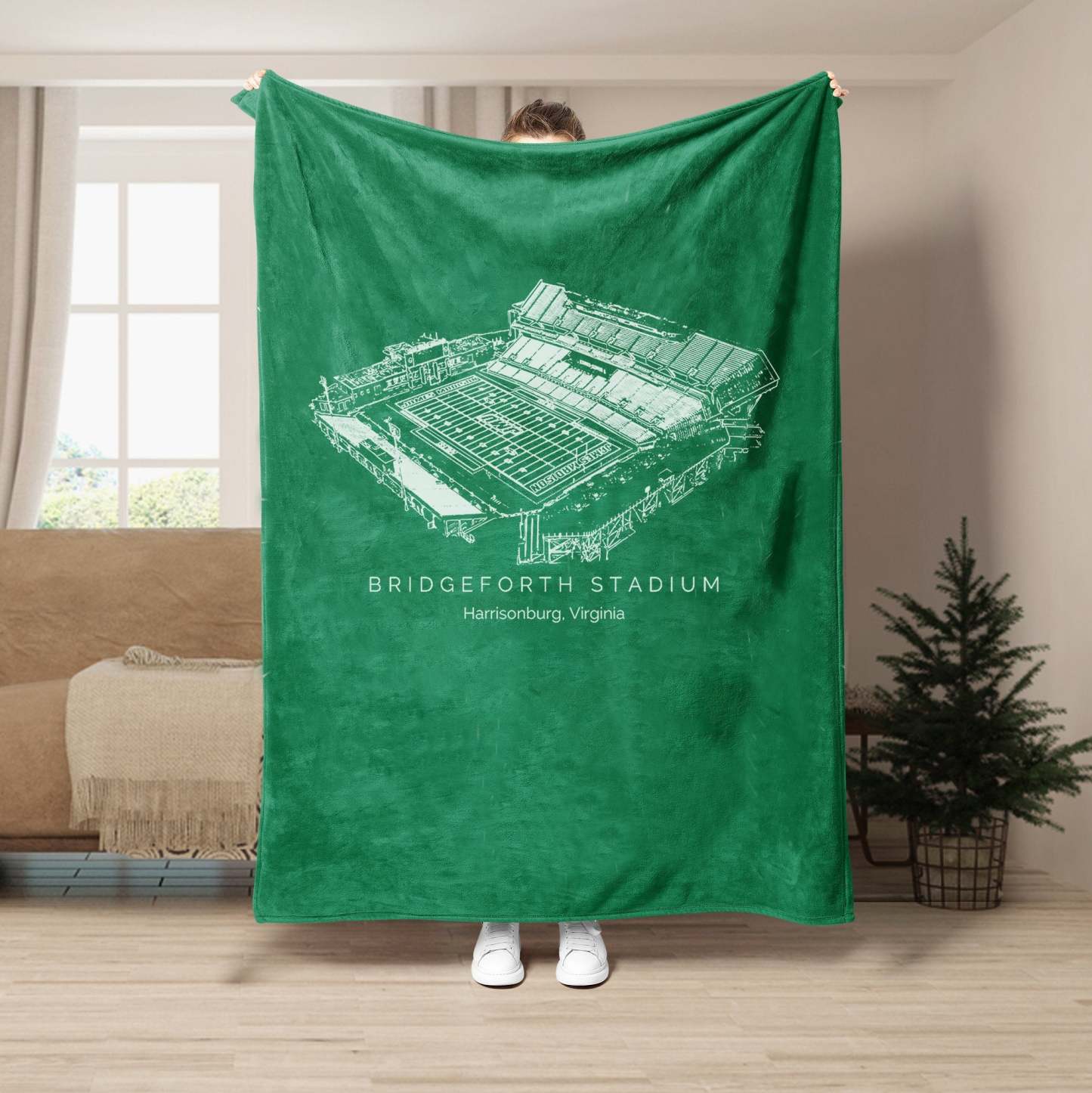 Bridgeforth Stadium - James Madison Dukes football,College Football Blanket