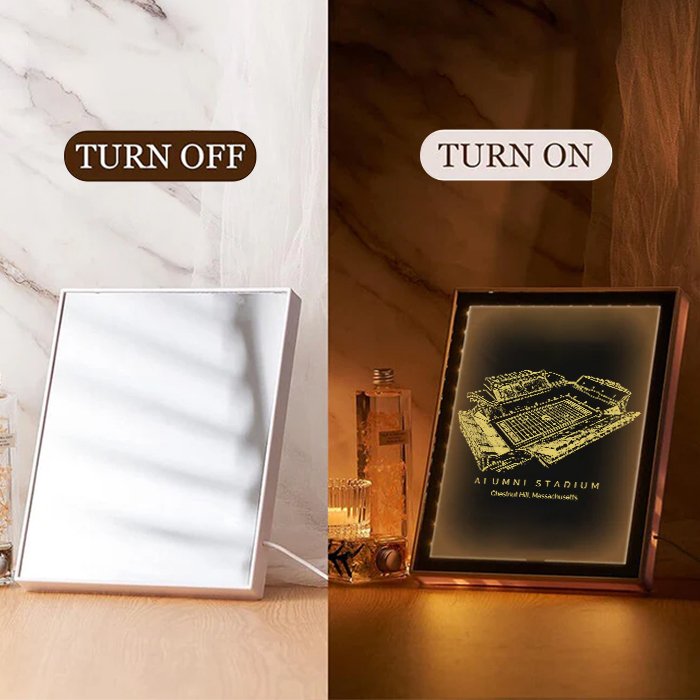 Alumni Stadium Art Frame LED Mirror Light