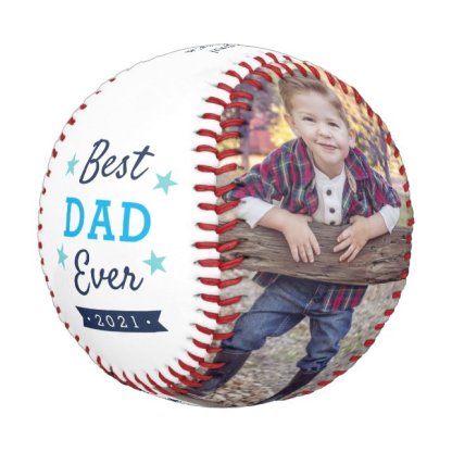 Best Dad Ever | Father's Day Photo Baseball