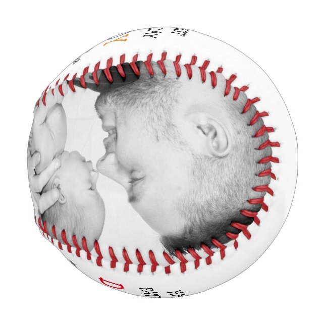 Cute First Father's Day Daddy | Photo Collage Baseball