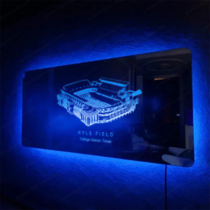 Kyle Field Stadium Mirror Light - Gifts for Sports Lovers