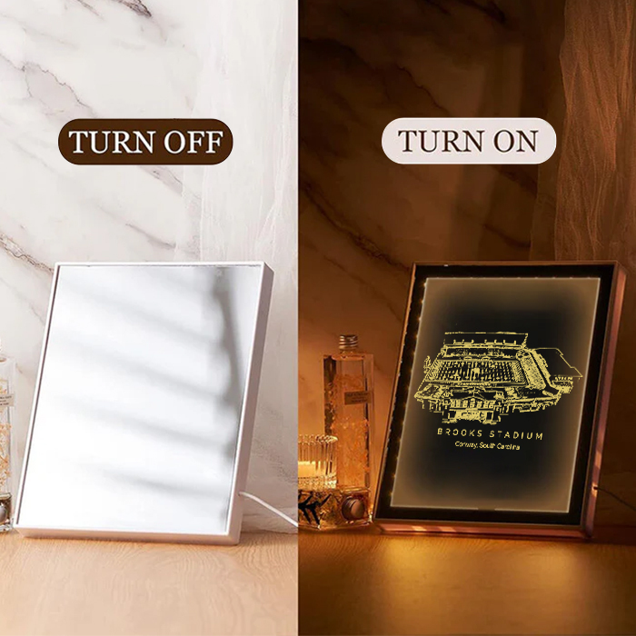 Brooks Stadium Art Frame LED Mirror Light