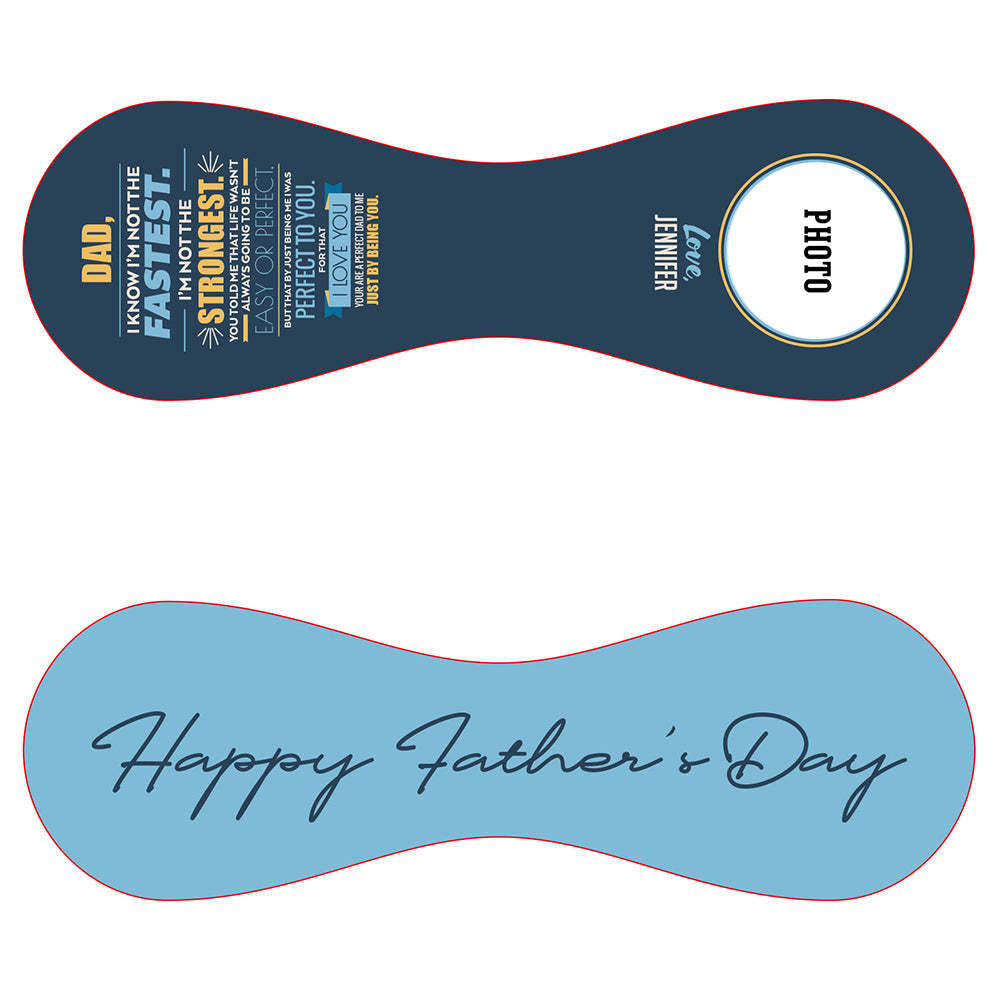 Custom Softball Fathers Day Gift - Two Tone