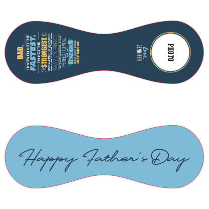 Custom Softball Fathers Day Gift - Two Tone