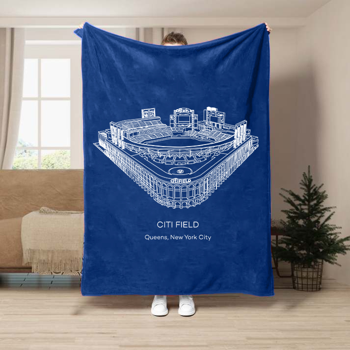 Citi Field-New York Mets Baseball Stadium Blanket