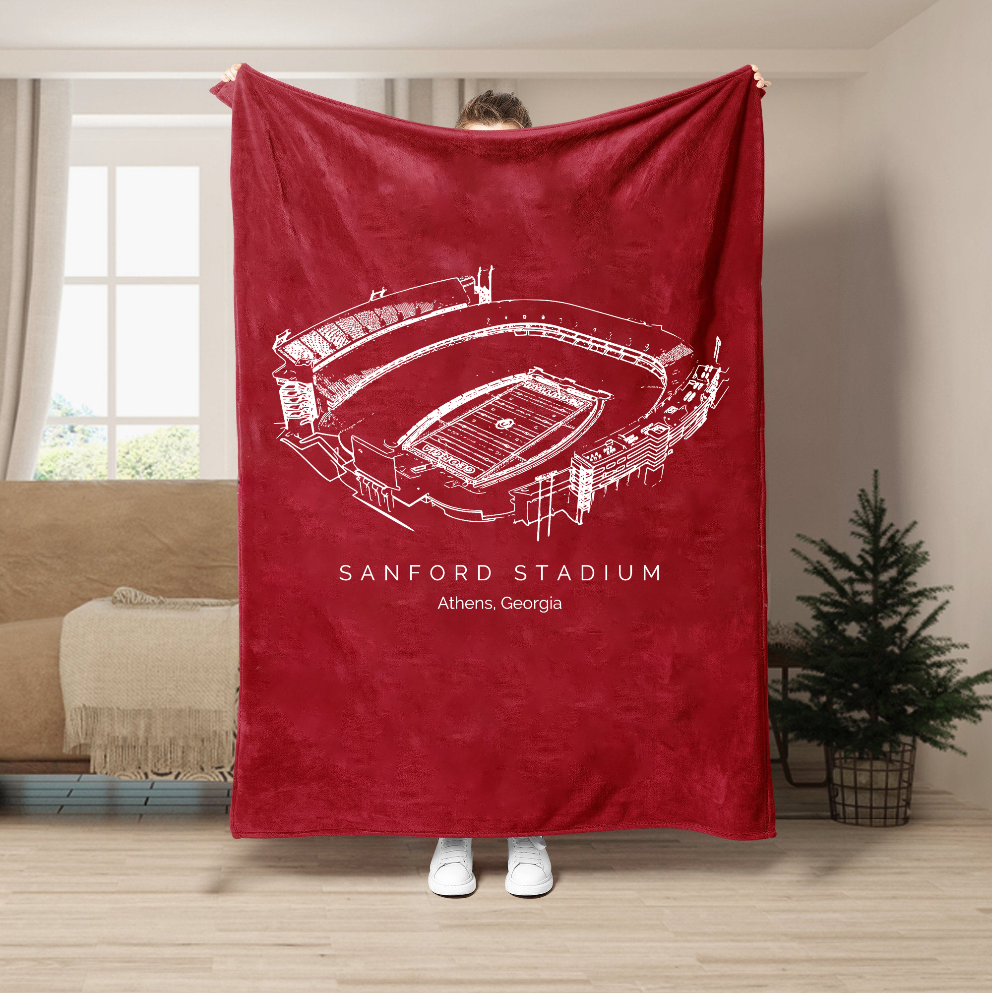 Sanford Stadium - Georgia Bulldogs football,College Football Blanket