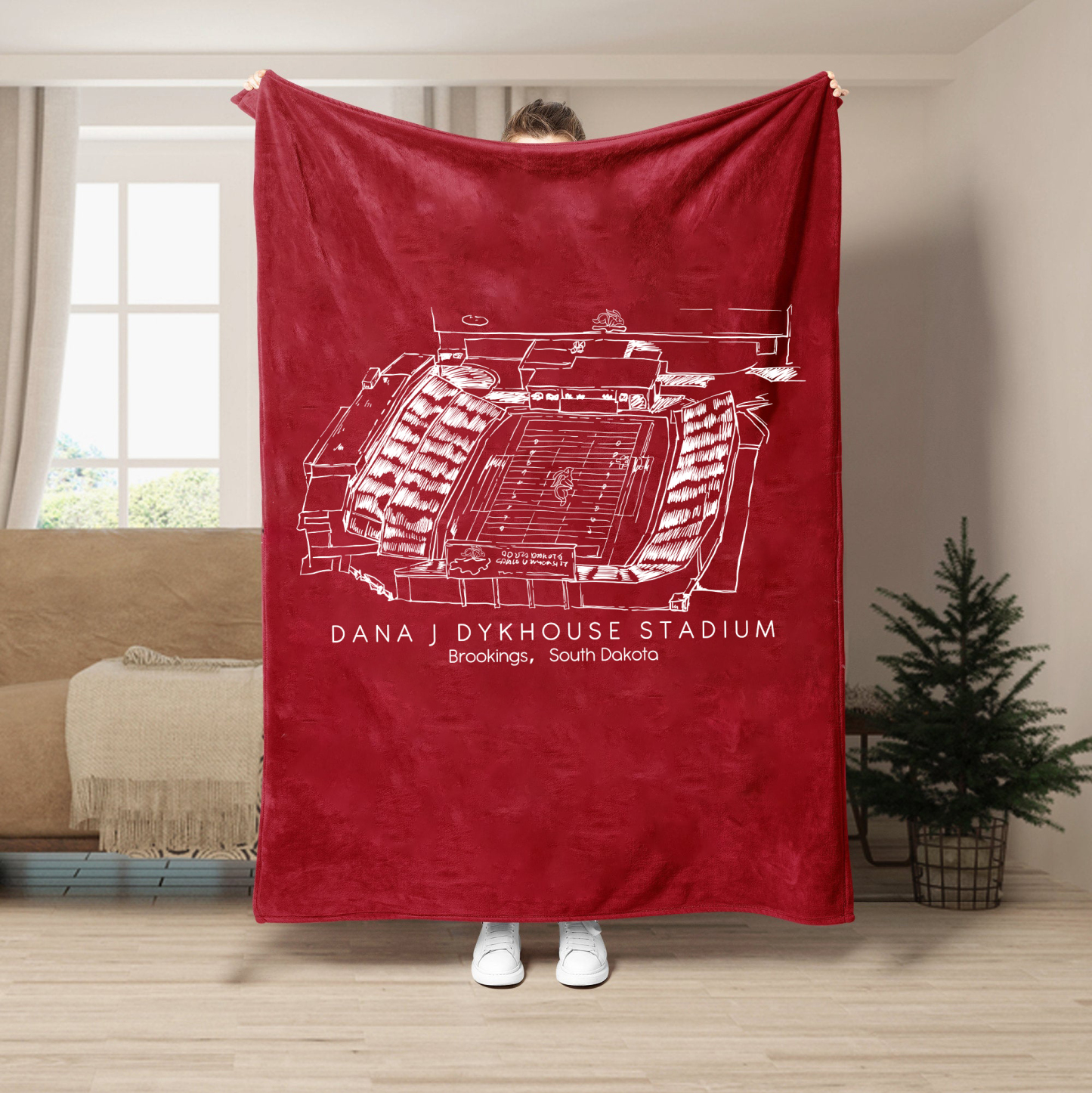 Dana J Dykhouse Stadium - South Dakota State Jackrabbits football,College Football Blanket