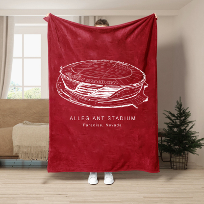 Allegiant Stadium - UNLV Rebels football, Football Blanket