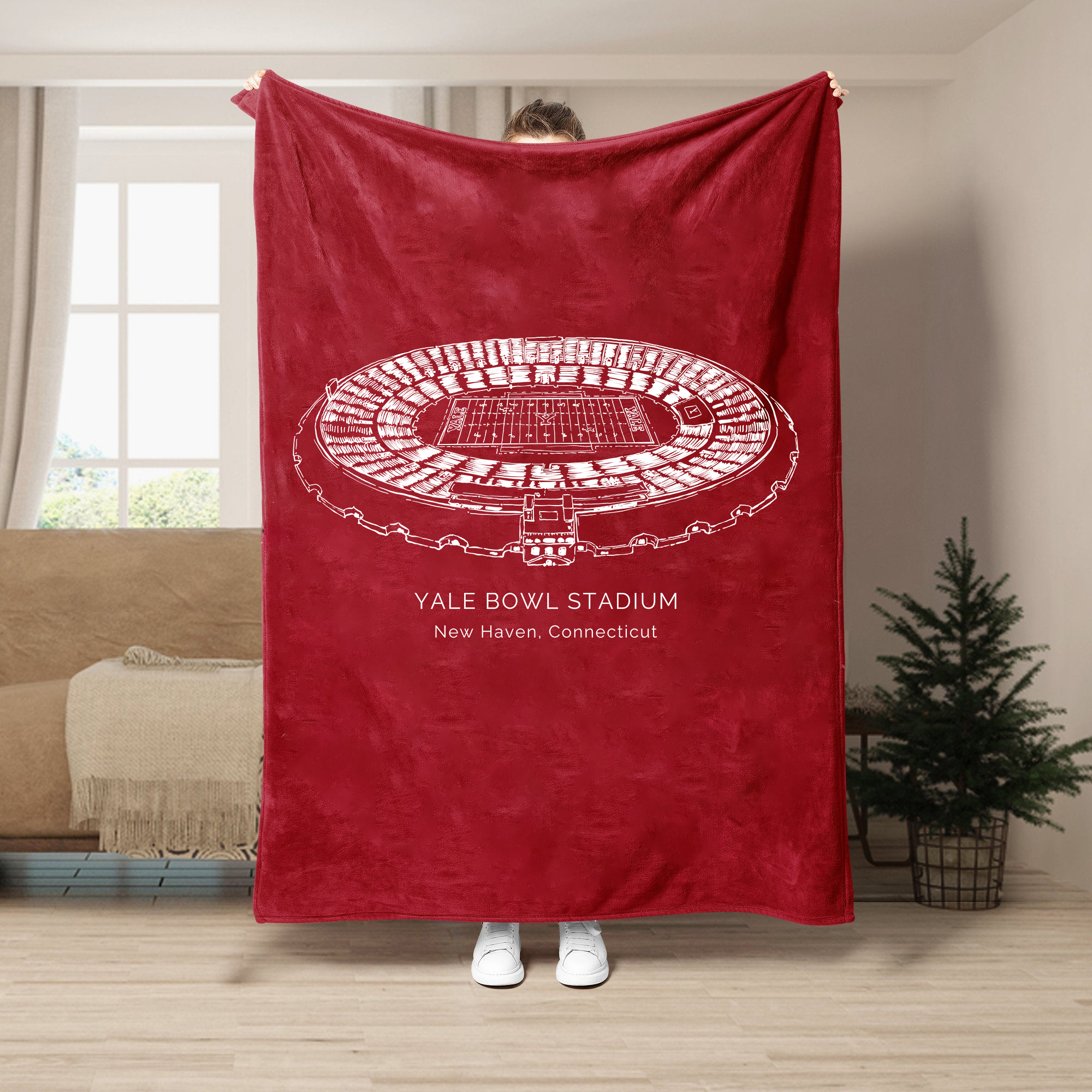 Yale Bowl - Yale Bulldogs football, Football Blanket