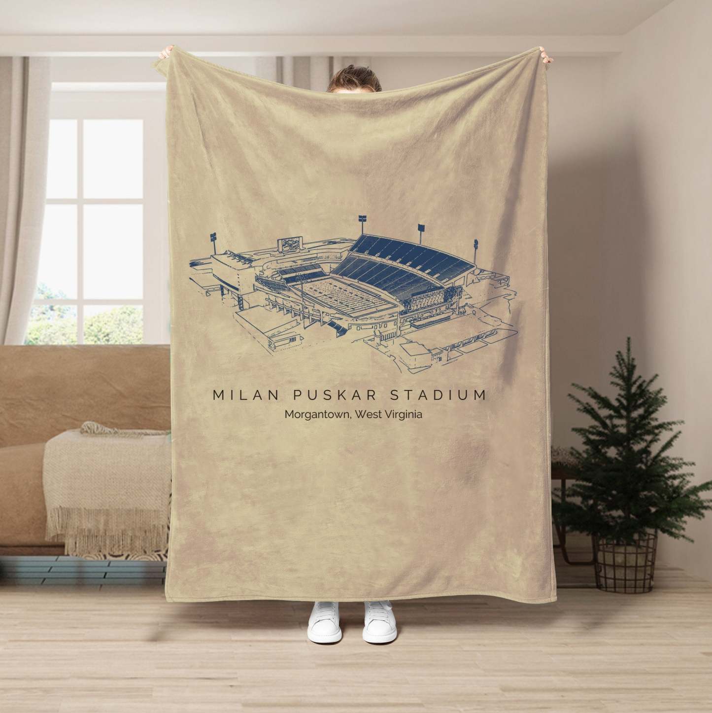 Milan Puskar Stadium - College Football Blanket