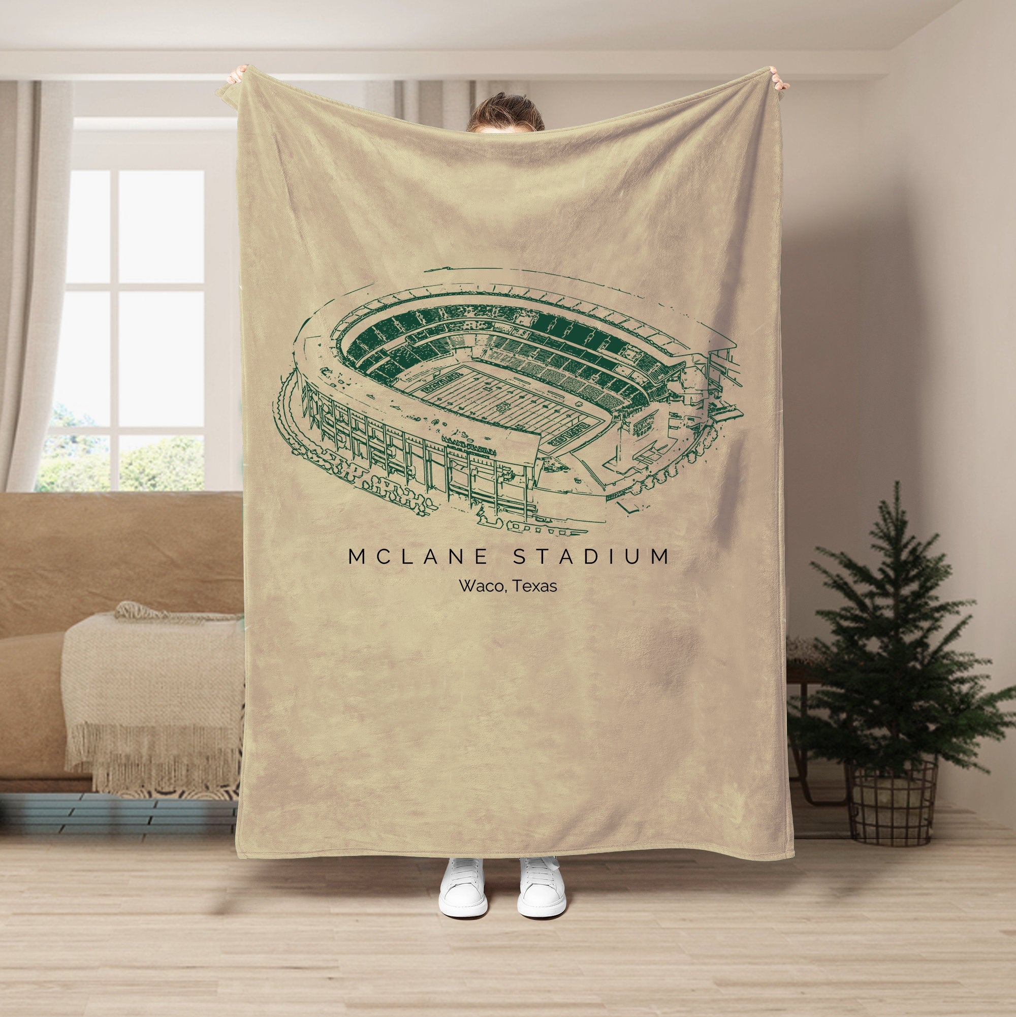 McLane Stadium- College Football Blanket