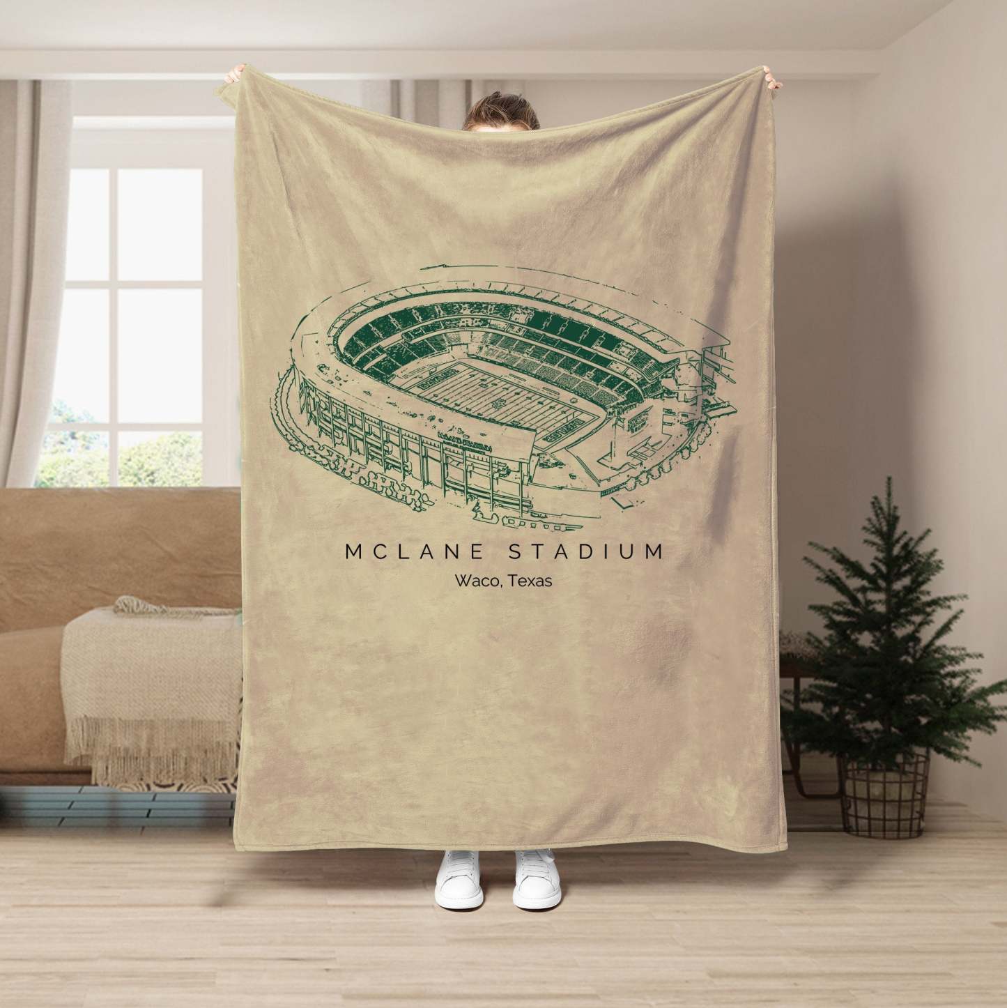 McLane Stadium- College Football Blanket