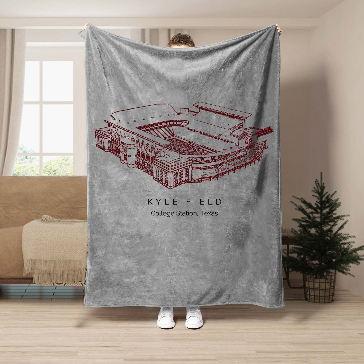 Kyle Field Stadium - Texas A&M Aggies football, College Football Blanket