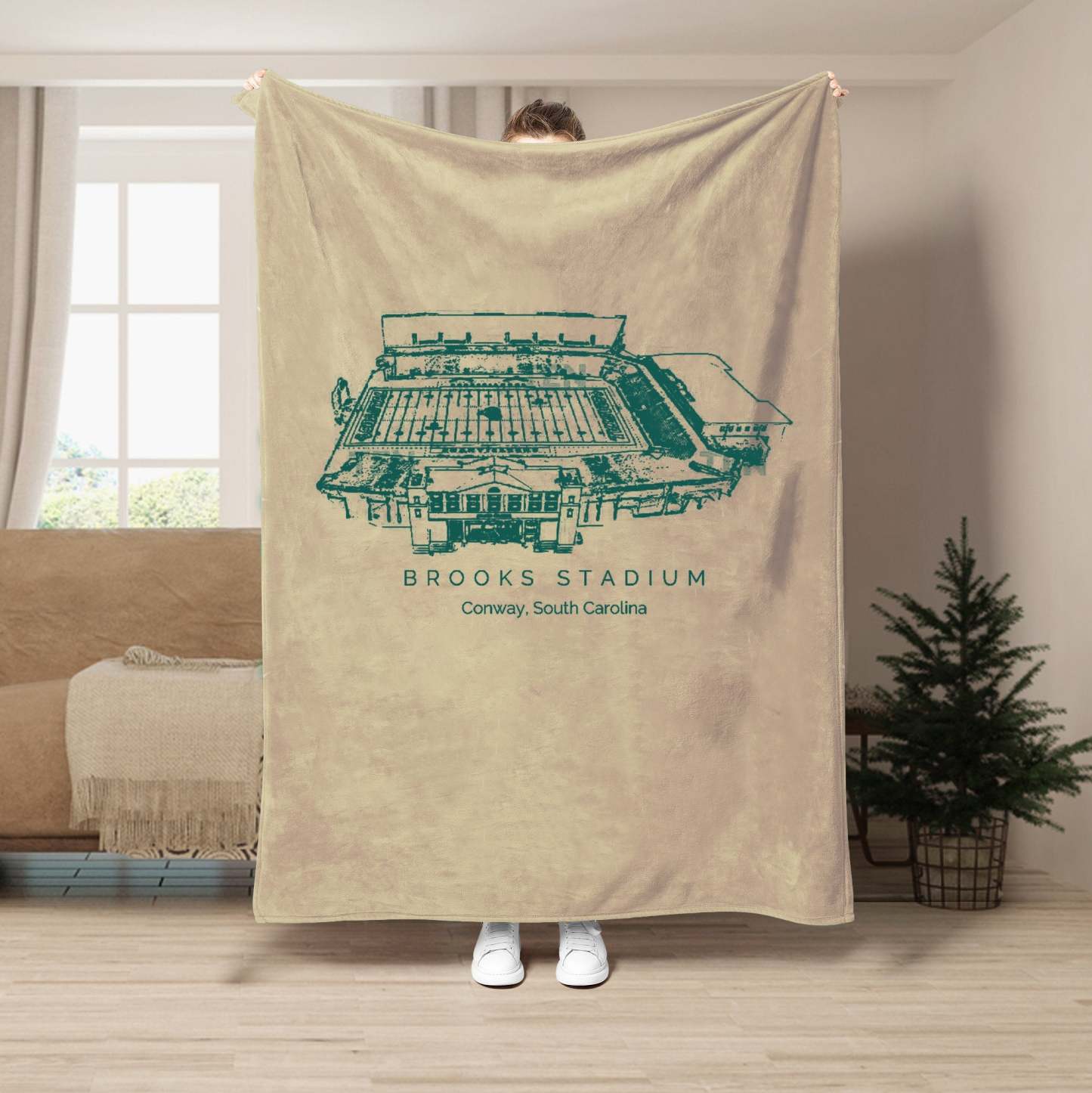 Brooks Stadium - College Football Blanket