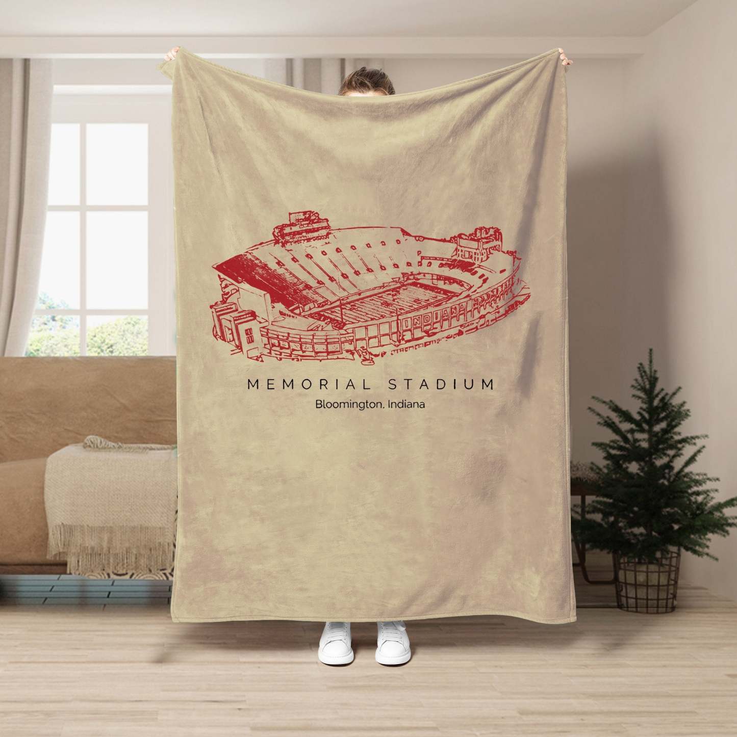 Memorial Stadium (Indiana) - College Football Blanket