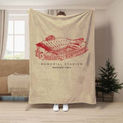 Memorial Stadium (Indiana) - College Football Blanket