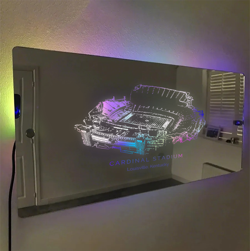 Cardinal Stadium Mirror Light - Gifts for Sports Lovers