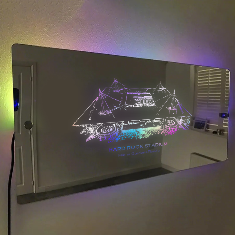 Hard Rock Stadium Mirror Light - Gifts for Sports Lovers