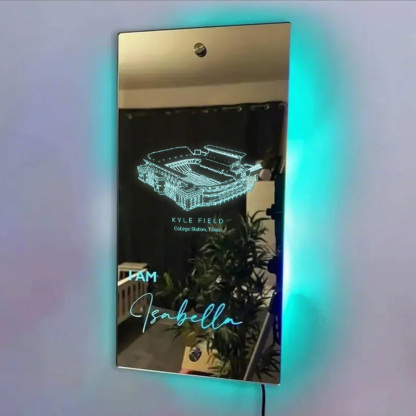 🤠Number One Fan Kyle Field Stadium Mirror Light –  Texas A&M Aggies、NCAA