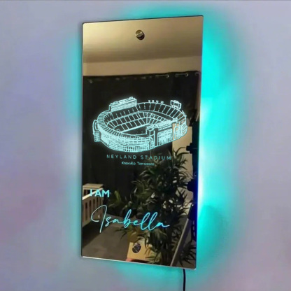 🍊Number One Fan Neyland Stadium Mirror Light – Tennessee Volunteers、NCAA