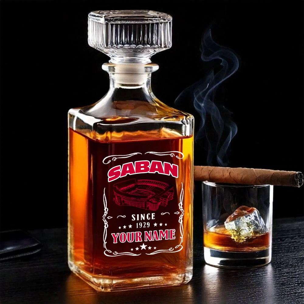 Bryant–Denny Stadium-Alabama Crimson Tide Football Whiskey Bottle Decanter