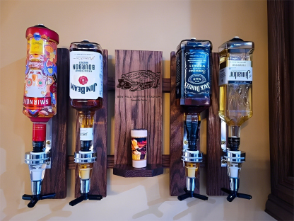 Wall Mounted Liquor Dispenser - Personalized Ben Hill Griffin Stadium Whiskey, Tequila And Bourbon Dispenser For Bar Decor