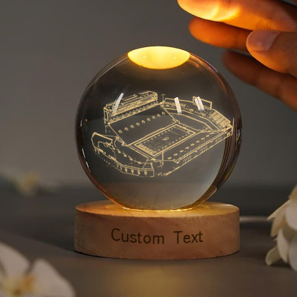 Kinnick Stadium 3D Spherical Crystal Lamp