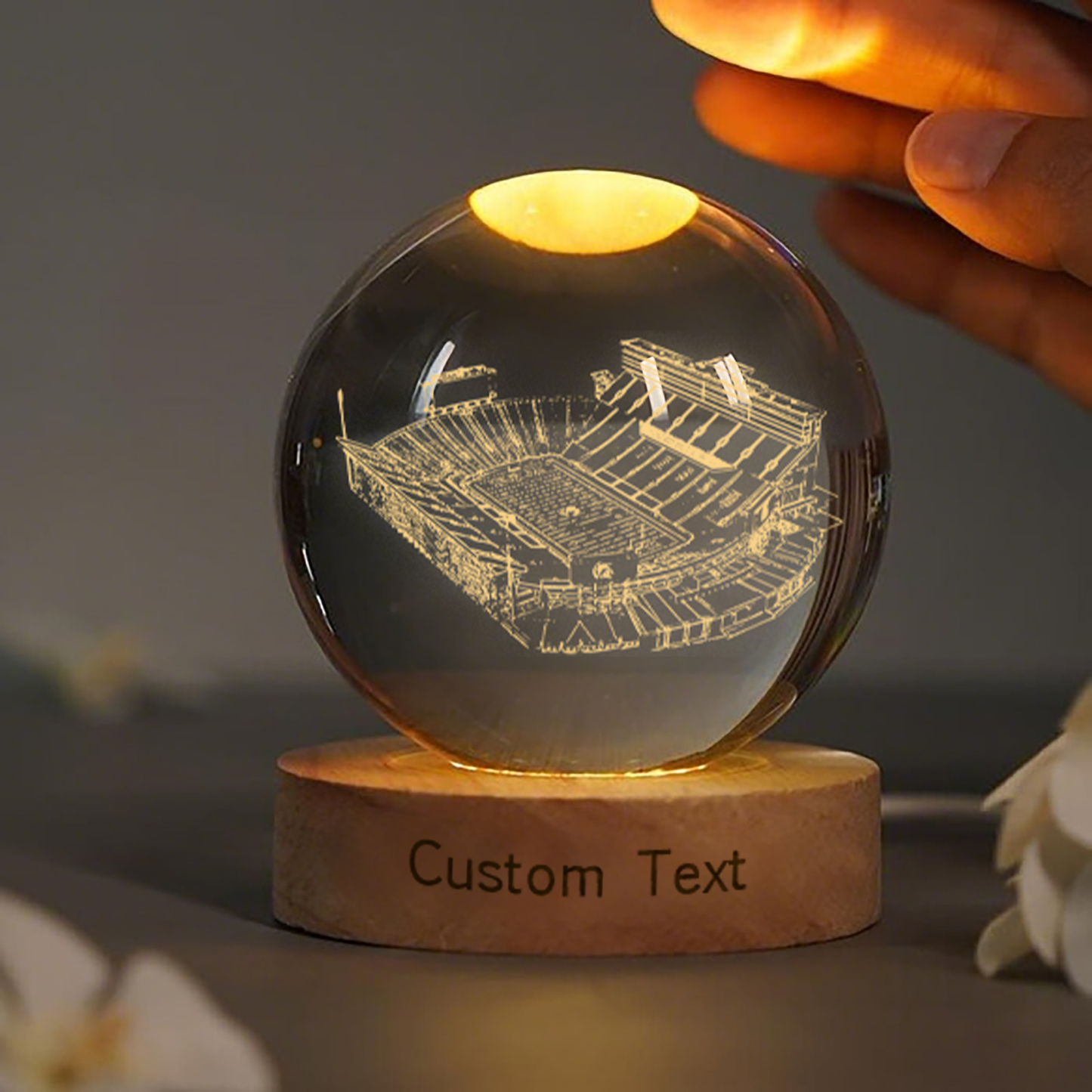 Spartan Stadium 3D Spherical Crystal Lamp