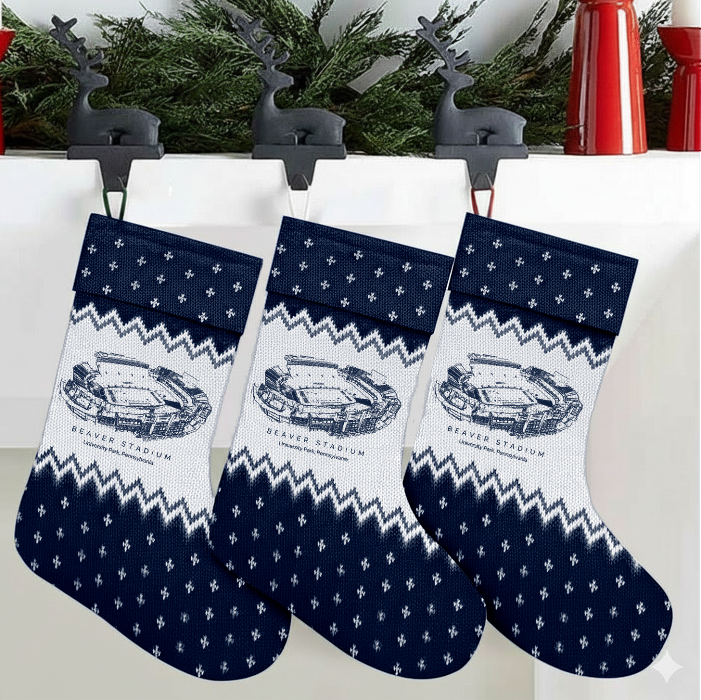 Customized Beaver Stadium Christmas Stocking Gift For Family Member - Limited Edition
