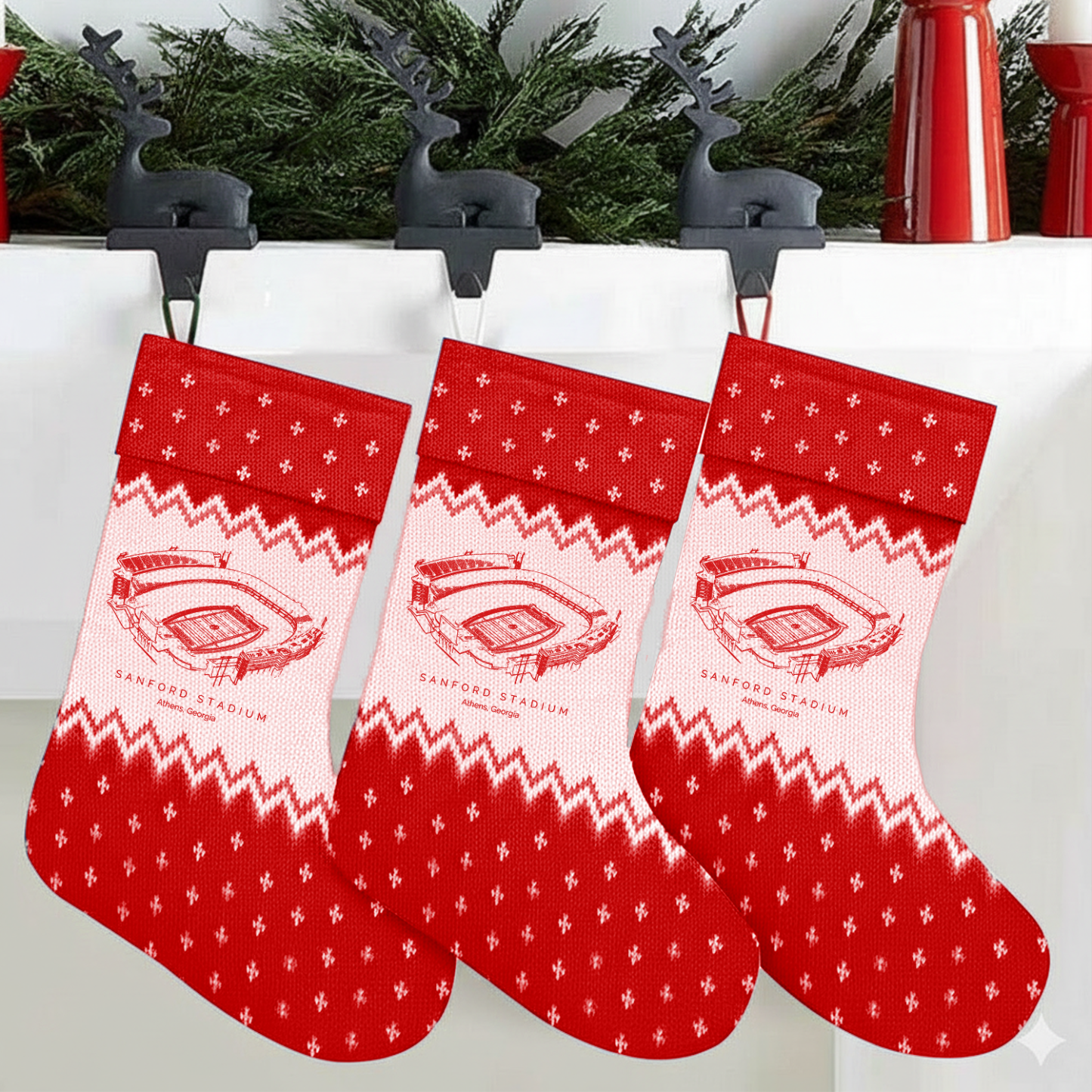 Customized Sanford Stadium Christmas Stocking Gift For Family Member - Limited Edition