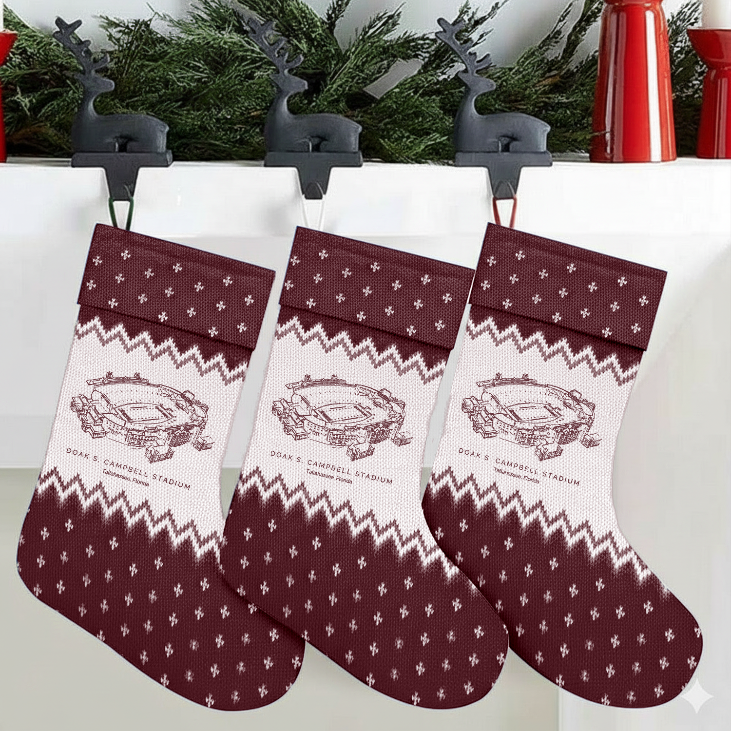 Customized Doak S. Campbell Stadium Christmas Stocking Gift For Family Member - Limited Edition